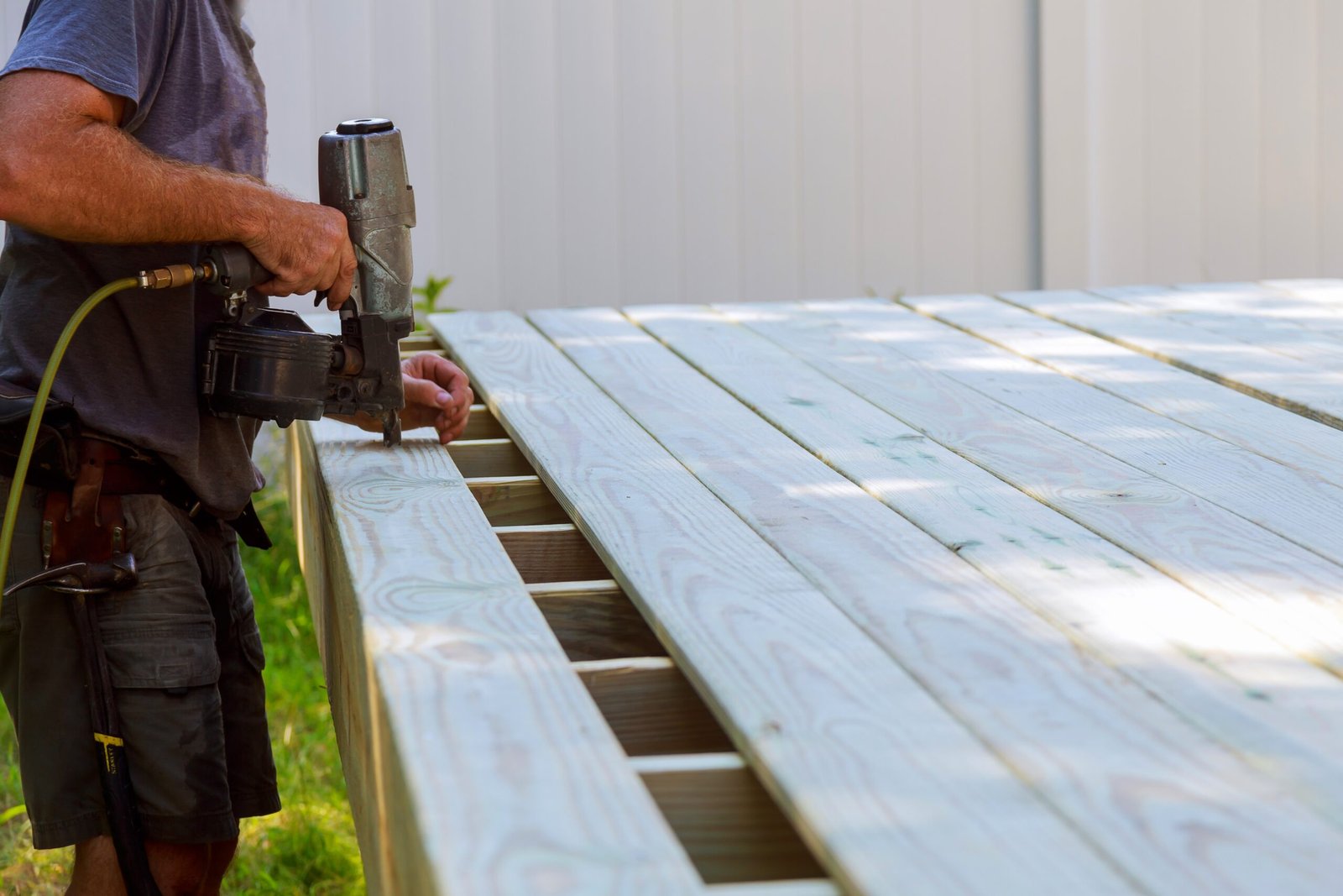 Building a backyard deck